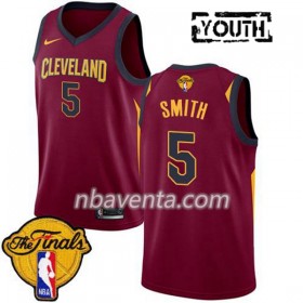 Camiseta Niños Cleveland Cavaliers J.R. Smith 5 2018 NBA Finals Nike Rojo Swingman